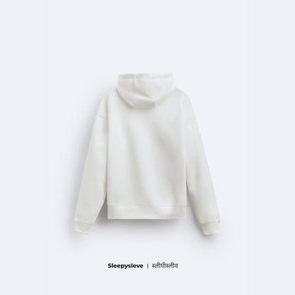 White Oversized Hoodie